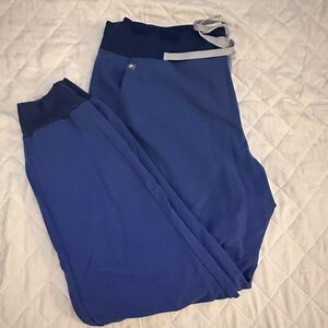 FIGS Zamora scrub joggers denim blue